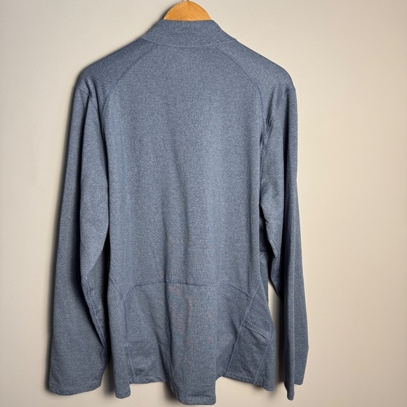 Avia Women's Athletic Performance 1/4 Zip Long Sleeve Pullover Grayish-Blue XL - Picture 4 of 12